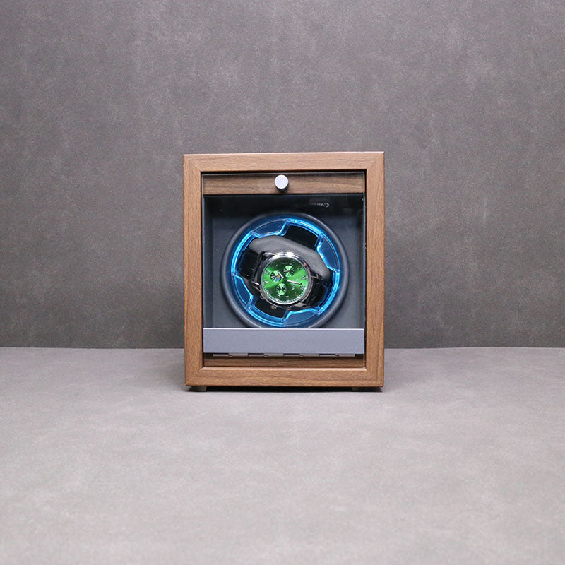 Single Watch Winder For Automatic Watches Case Mute Carbon Fibre Antimagnetic Mechanical Storage Watchs Box
